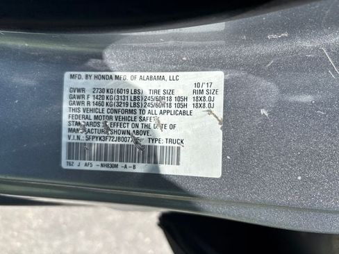 Certified 2018 Honda Ridgeline RTL-E image 31