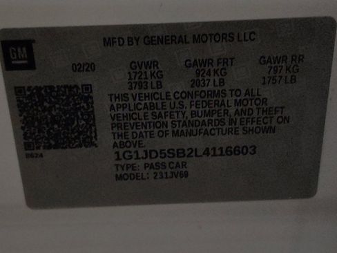 Used 2020 Chevrolet Sonic LT w/ Convenience Package image 33