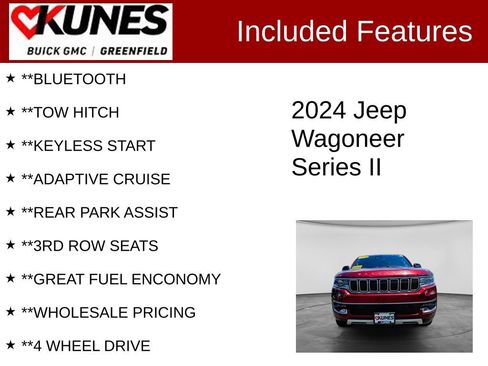 Used 2024 Jeep Wagoneer Series II AWD/4WD image 3
