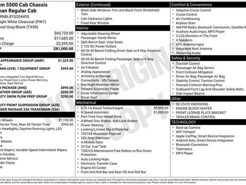 New 2026 RAM 5500 Tradesman w/ Chrome Appearance Group AWD/4WD image 9