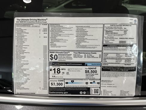 New 2027 BMW M4 xDrive Competition w/ Carbon Package AWD/4WD image 29