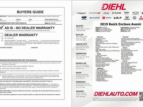 Used 2019 Buick Enclave Avenir w/ Avenir Technology Package image 48