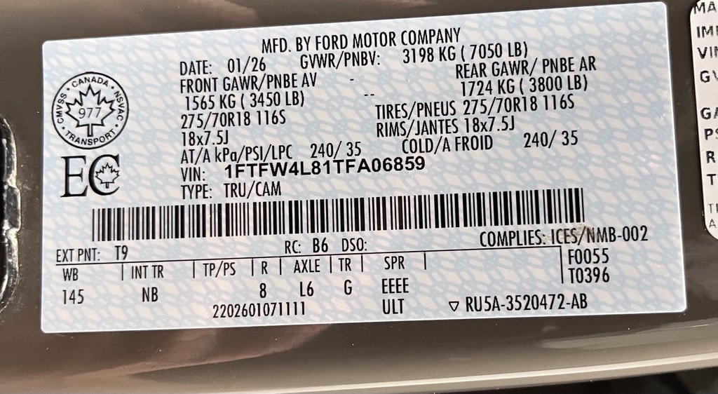 Used 2026 Ford F150 Tremor w/ Equipment Group 402B MID AWD/4WD image 61
