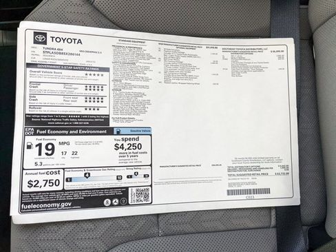 New 2025 Toyota Tundra SR5 AWD/4WD image 17
