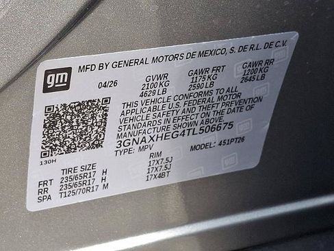 New 2026 Chevrolet Equinox LT w/ Convenience Package II FWD image 12