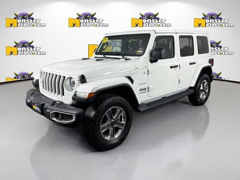 Used 2021 Jeep Wrangler Unlimited Sahara w/ Uconnect 4C Nav & Sound Group AWD/4WD image 1