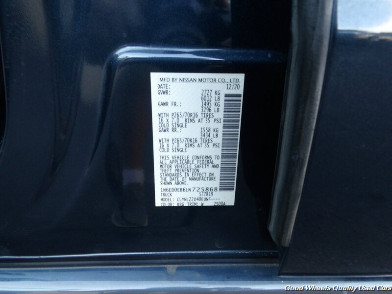 Used 2020 Nissan Frontier SV AWD/4WD image 22