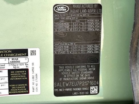 Used 2023 Land Rover Defender 110 75th Limited Edition AWD/4WD image 35