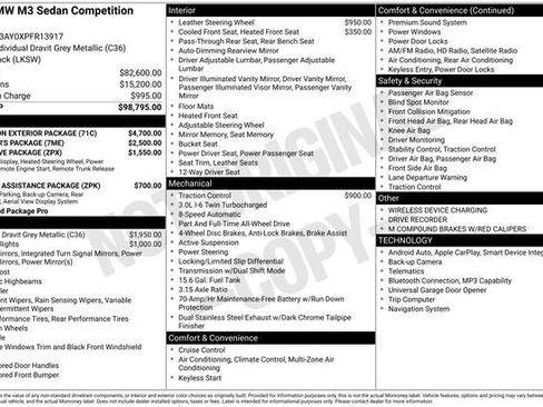 Used 2023 BMW M3 Competition w/ M Carbon Exterior Package image 11