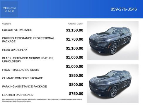 Used 2023 BMW X5 M50i w/ Executive Package AWD/4WD image 3