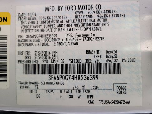 Used 2017 Ford Fusion S image 33