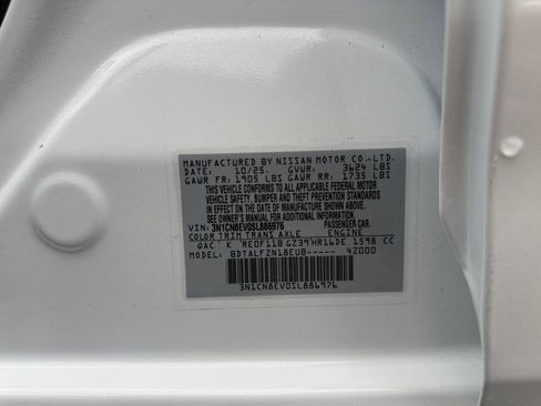 New 2025 Nissan Versa SV w/ Trunk Package FWD image 24