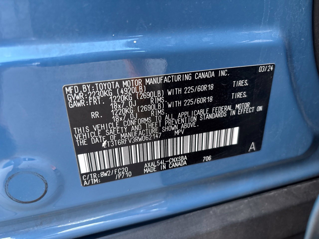 Used 2024 Toyota RAV4 SE w/ Weather Package AWD/4WD image 8