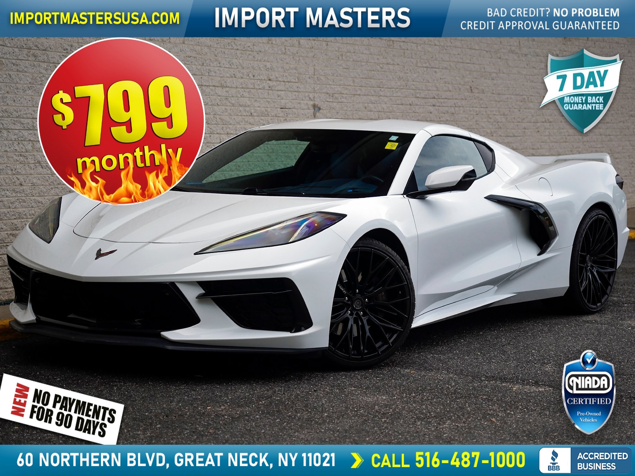 Used 2023 Chevrolet Corvette Stingray Premium Cpe w/ Z51 Performance Package RWD image 1