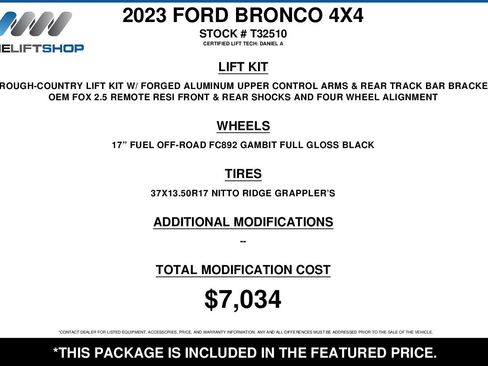 Used 2023 Ford Bronco Wildtrak image 2