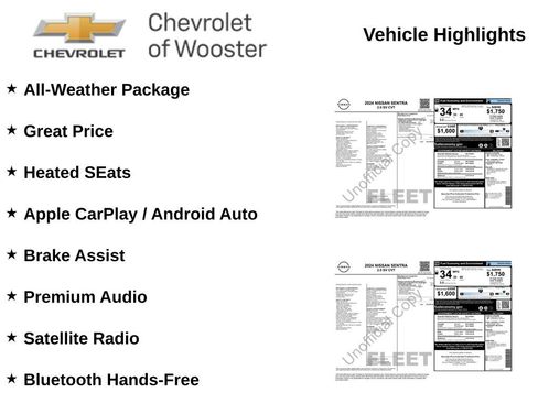 Used 2024 Nissan Sentra SV w/ All-Weather Package FWD image 2