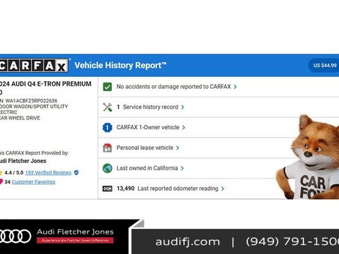 Used 2024 Audi Q4 e-tron Premium w/ Convenience Package image 3