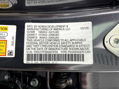 New 2025 Honda Accord LX image 17