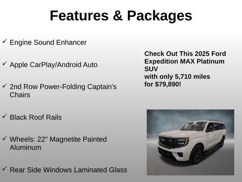 Used 2025 Ford Expedition Max Platinum w/ Stealth Performance Package image 13