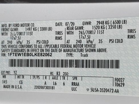 Used 2020 Ford F150 XL w/ XL Power Equipment Group AWD/4WD image 45