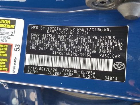 Certified 2024 Toyota Camry XSE FWD image 27