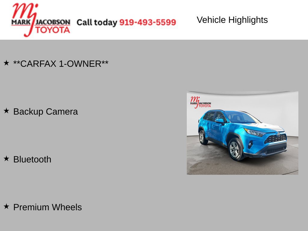 Used 2019 Toyota RAV4 XLE w/ Convenience Package FWD image 5