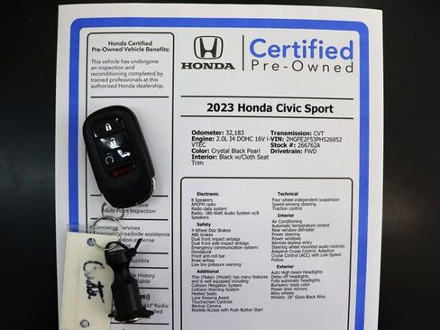 Certified 2023 Honda Civic LX image 4