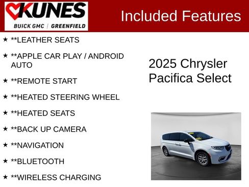 Used 2025 Chrysler Pacifica Select FWD image 2