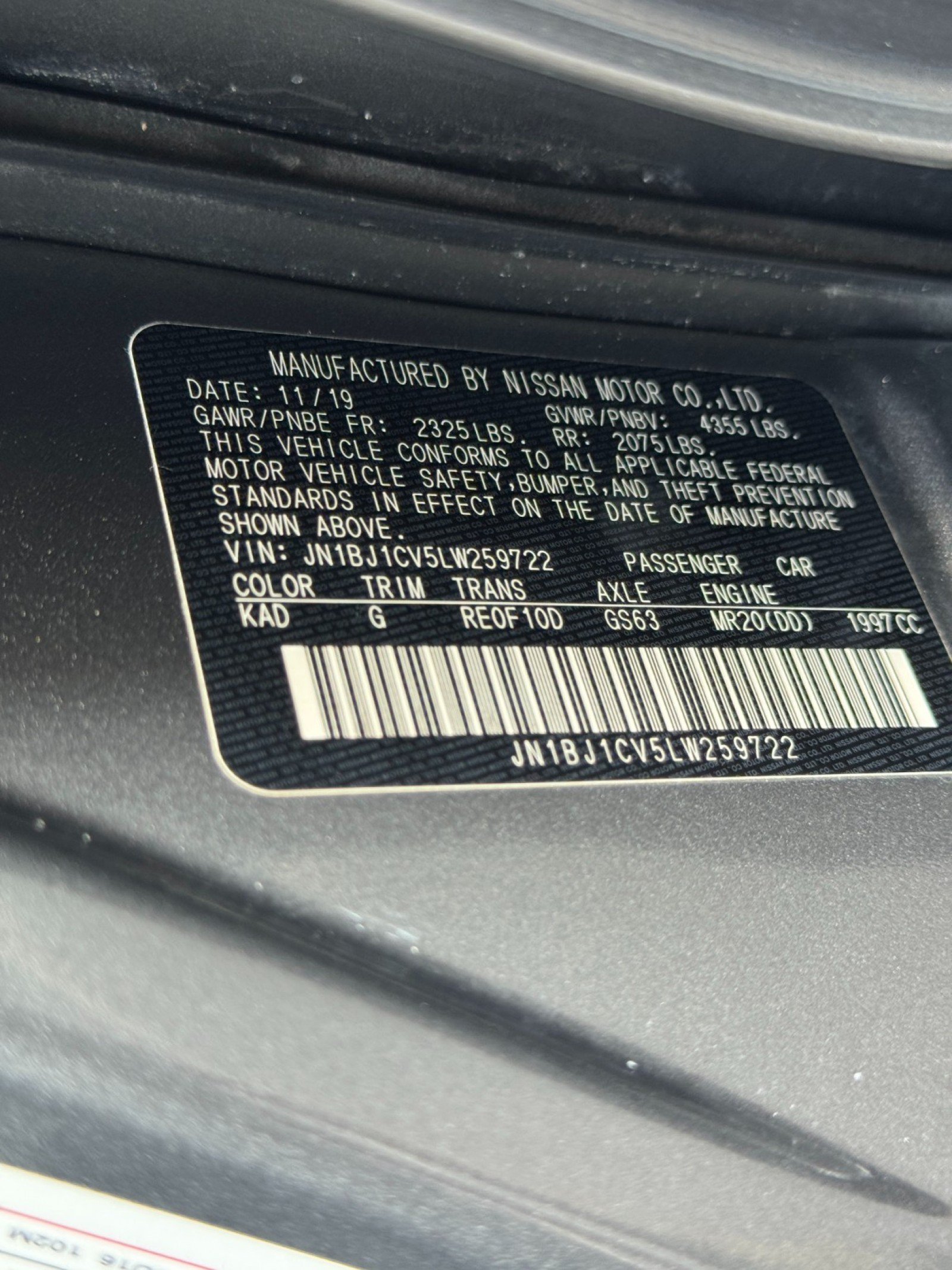 Used 2020 Nissan Rogue Sport S w/ Appearance Package FWD image 38