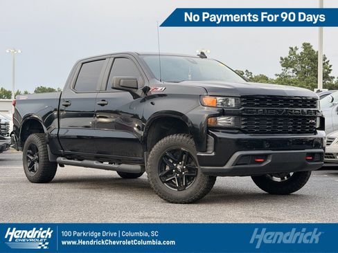 Used 2021 Chevrolet Silverado 1500 Custom Trail Boss w/ Midnight Edition AWD/4WD image 1