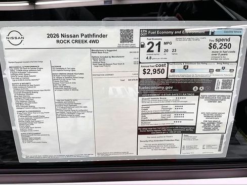 New 2026 Nissan Pathfinder Rock Creek AWD/4WD image 42