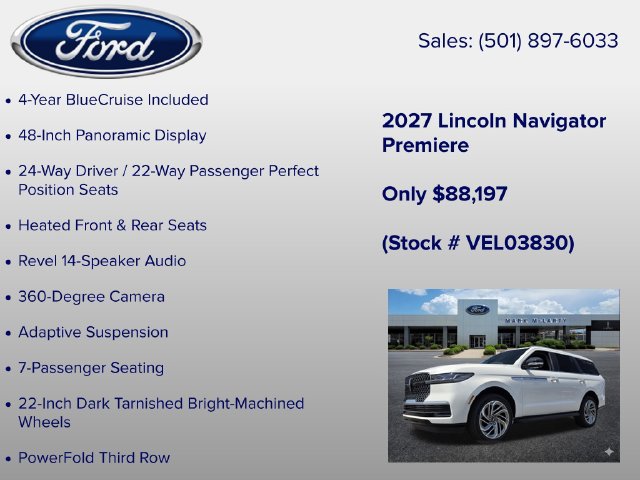 New 2027 Lincoln Navigator Premiere RWD image 6