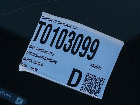 New 2026 Cadillac CT5 Premium Luxury w/ Sun And Sound Package image 29