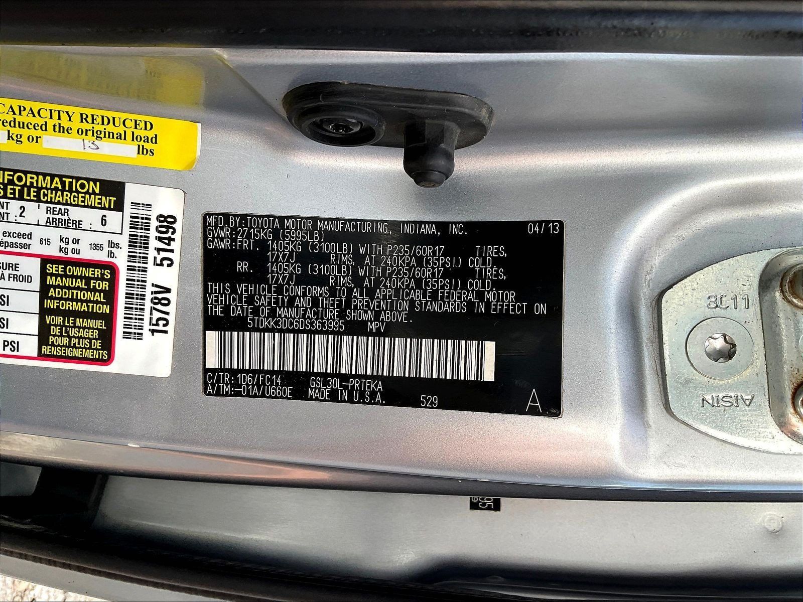 Used 2013 Toyota Sienna LE FWD image 18