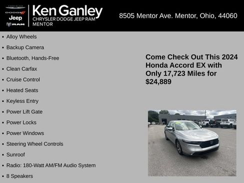 Used 2024 Honda Accord EX image 5