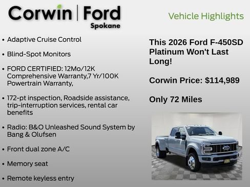 Certified 2026 Ford F450 Platinum AWD/4WD image 7