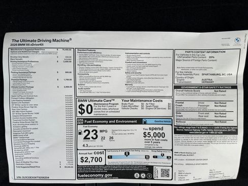 New 2026 BMW X6 xDrive40i image 21