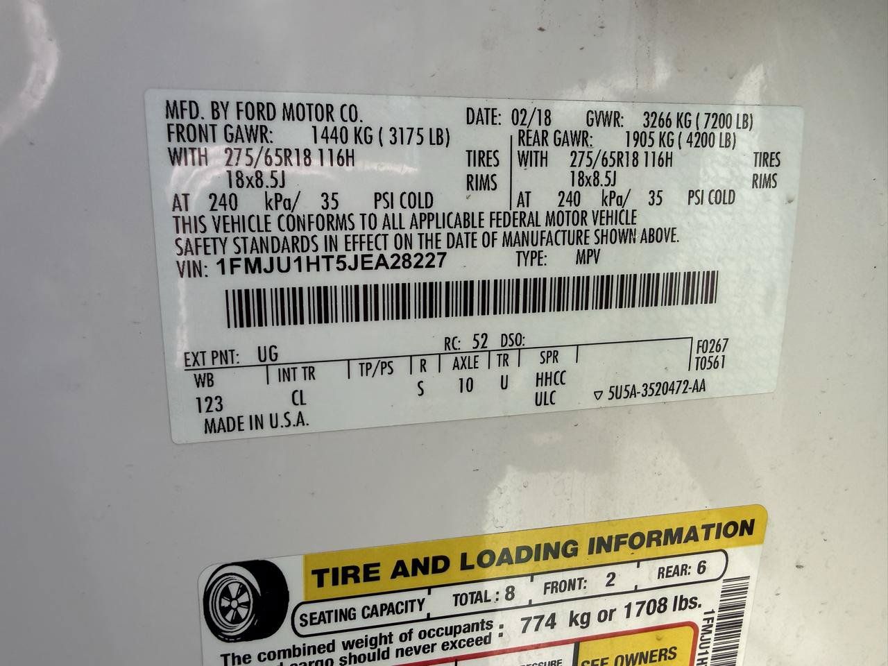 Used 2018 Ford Expedition XLT w/ Equipment Group 201A RWD image 15