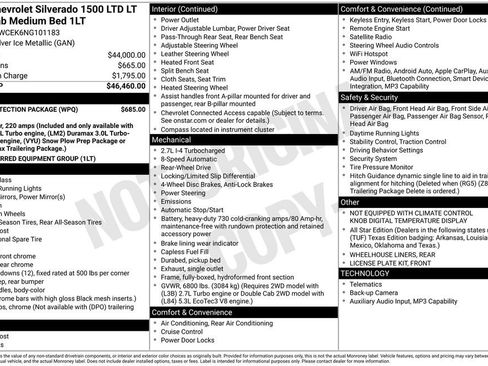 Used 2022 Chevrolet Silverado 1500 LT w/ Bed Protection Package RWD image 3