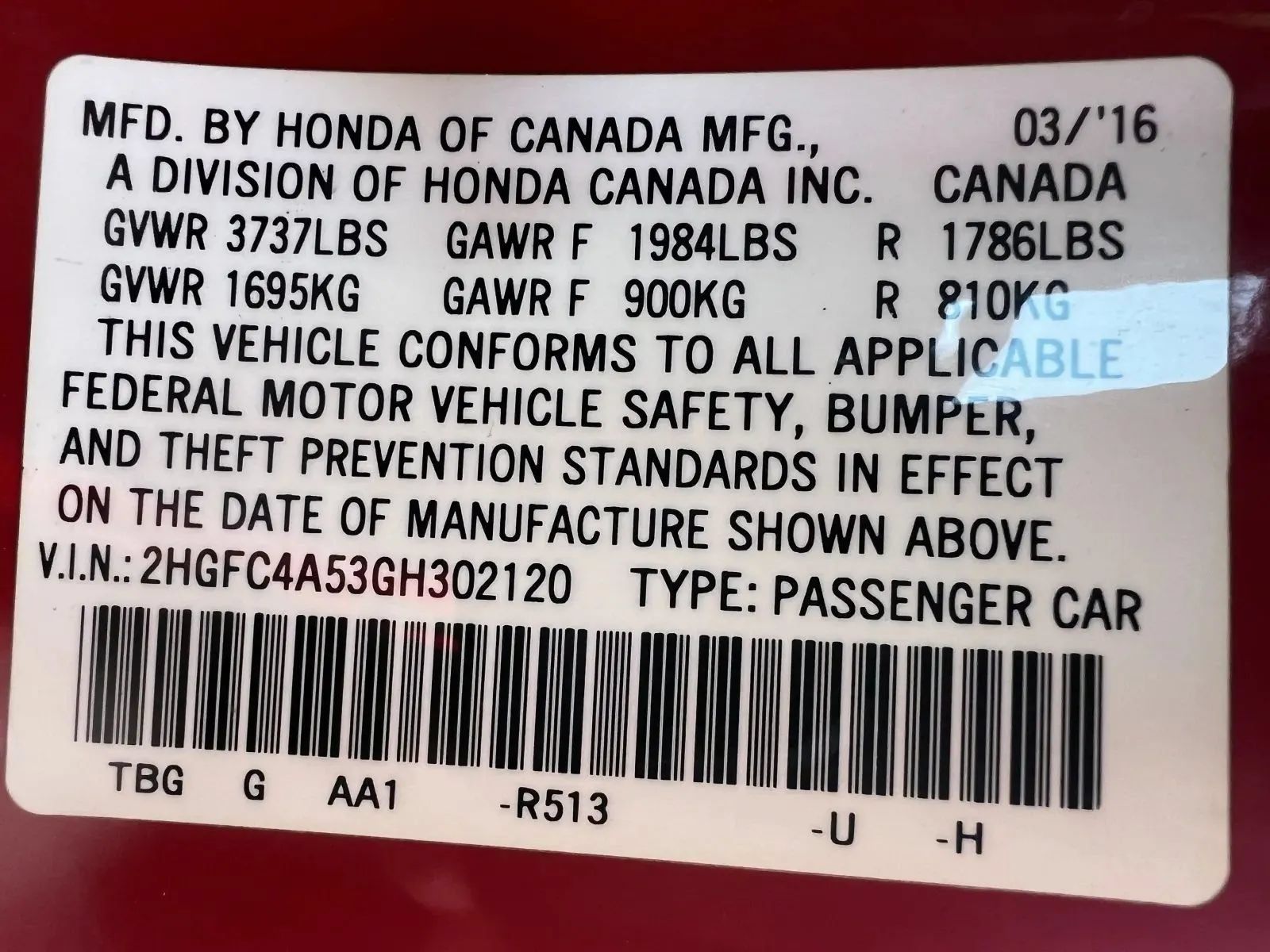 Used 2016 Honda Civic LX image 15