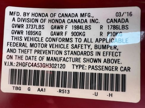 Used 2016 Honda Civic LX image 15