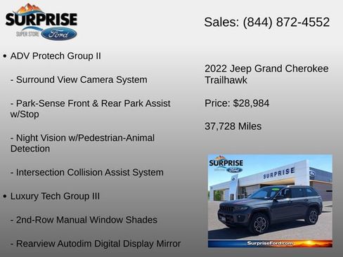Used 2022 Jeep Grand Cherokee Trailhawk w/ ADV Protech Group II AWD/4WD image 6