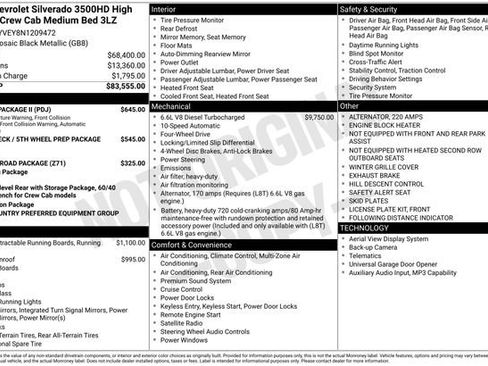 Certified 2022 Chevrolet Silverado 3500 High Country w/ Safety Package II AWD/4WD image 3