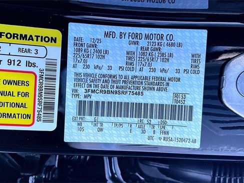 New 2025 Ford Bronco Sport Big Bend w/ Convenience Package image 13