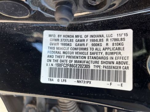 Used 2016 Honda Civic EX image 9