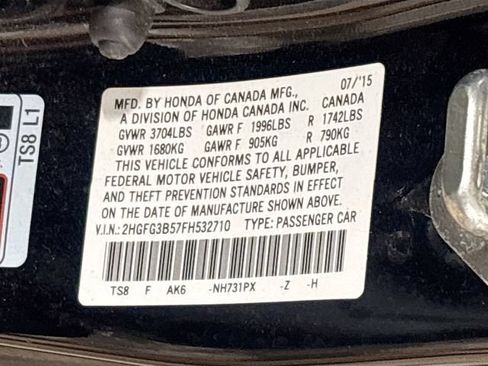 Used 2015 Honda Civic LX image 14
