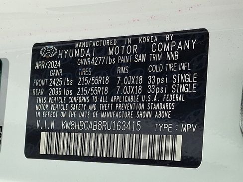 Certified 2024 Hyundai Kona SEL AWD/4WD image 28