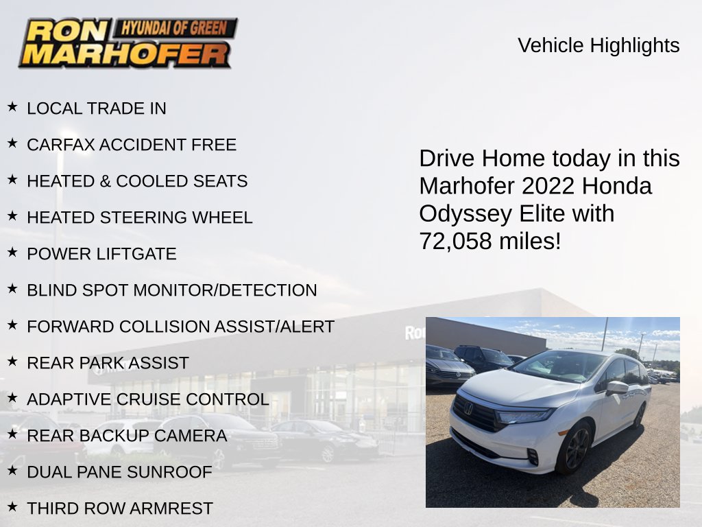 Used 2022 Honda Odyssey Elite image 13