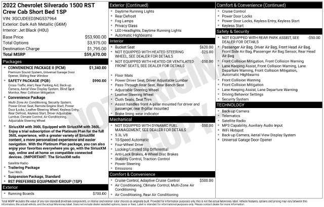 Used 2022 Chevrolet Silverado 1500 RST w/ Convenience Package II AWD/4WD image 27