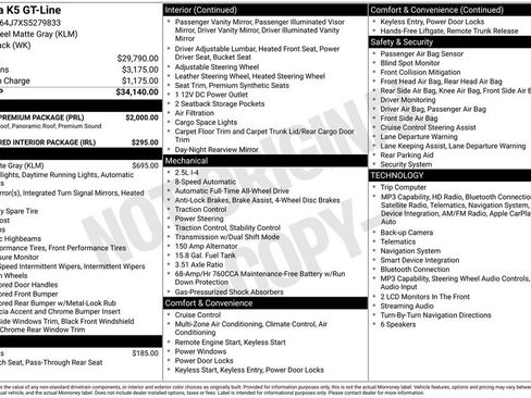 Used 2025 Kia K5 GT-Line w/ GT-Line Premium Package AWD/4WD image 3